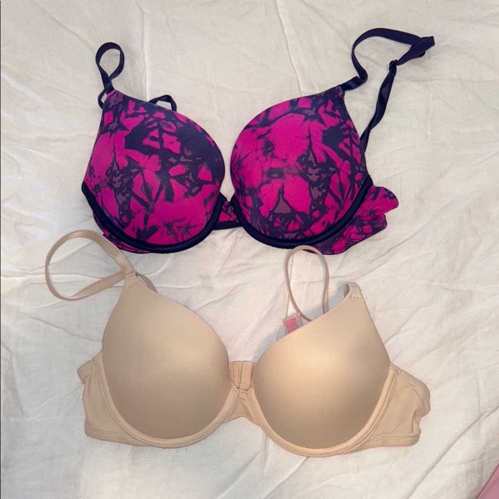 2 VS Pink Bras - 34B